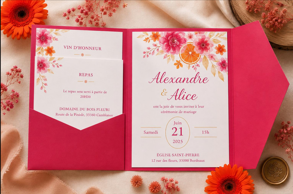 Faire-Part Mariage Élégant