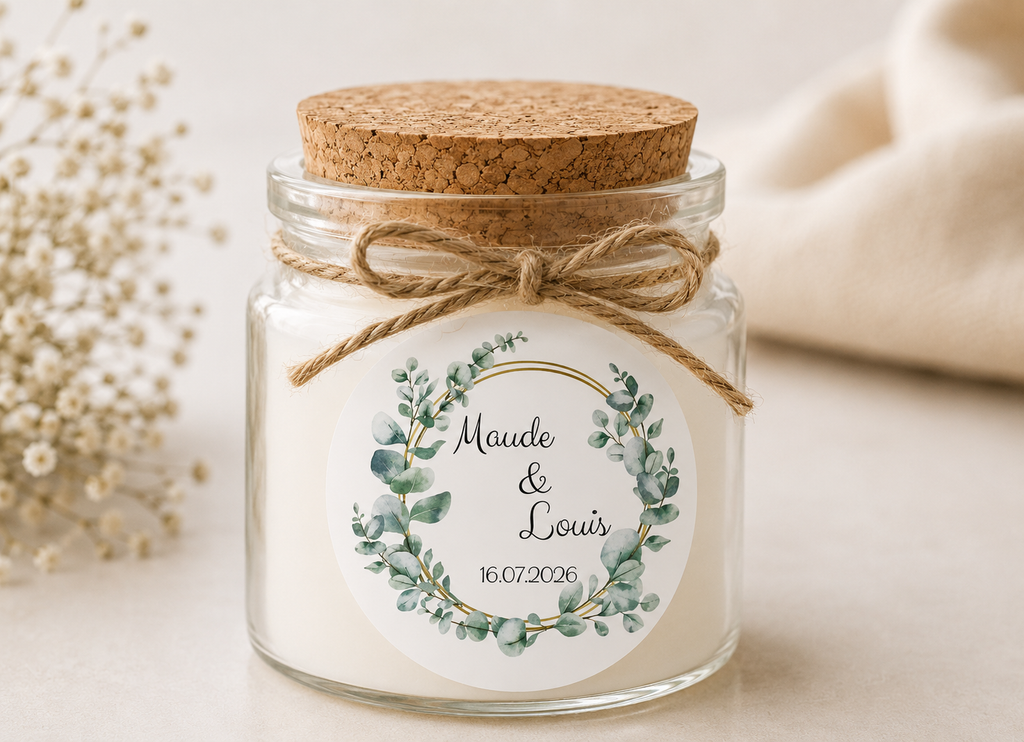 Mini bougie personnalisée