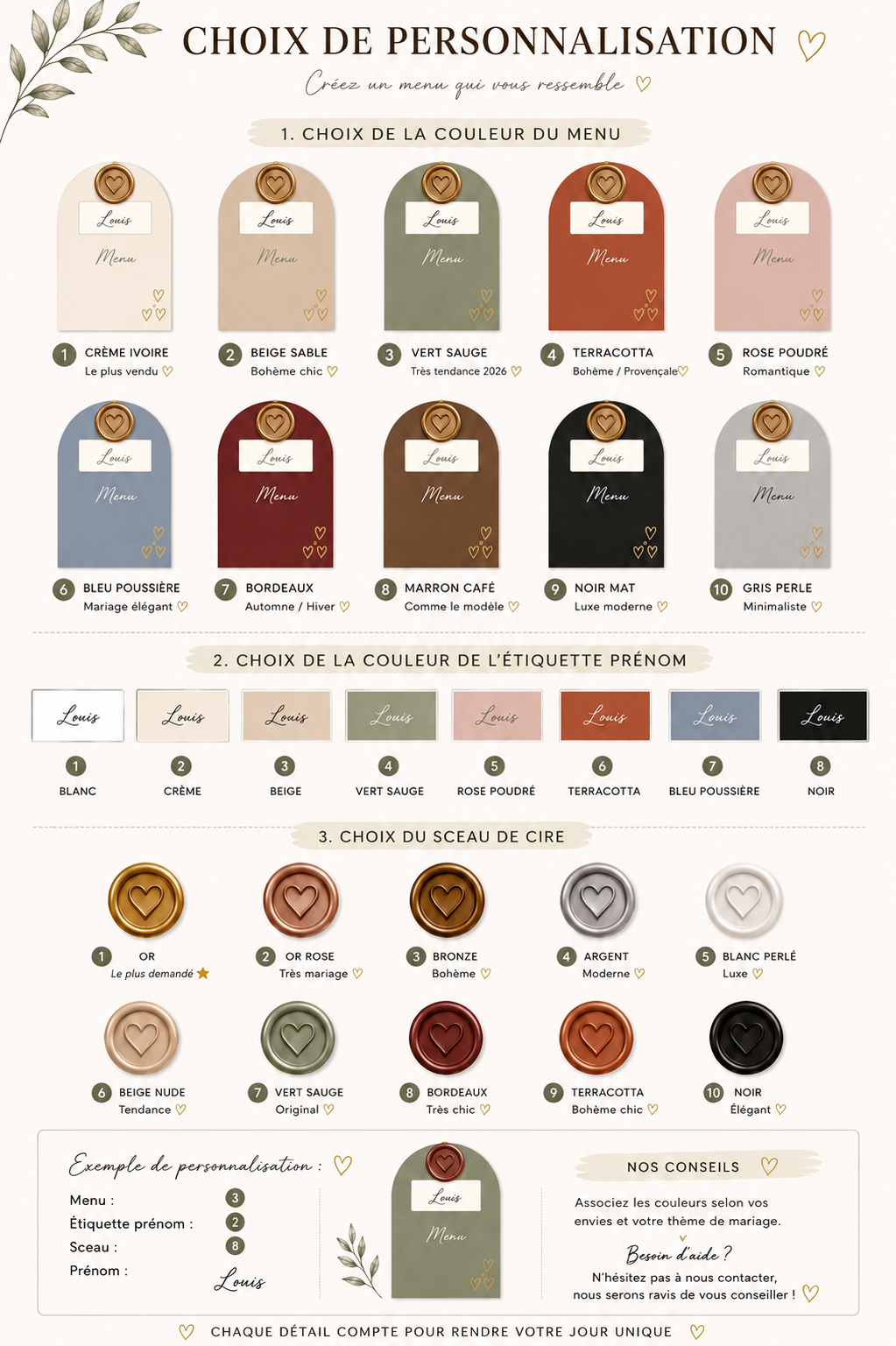 Menu Solène