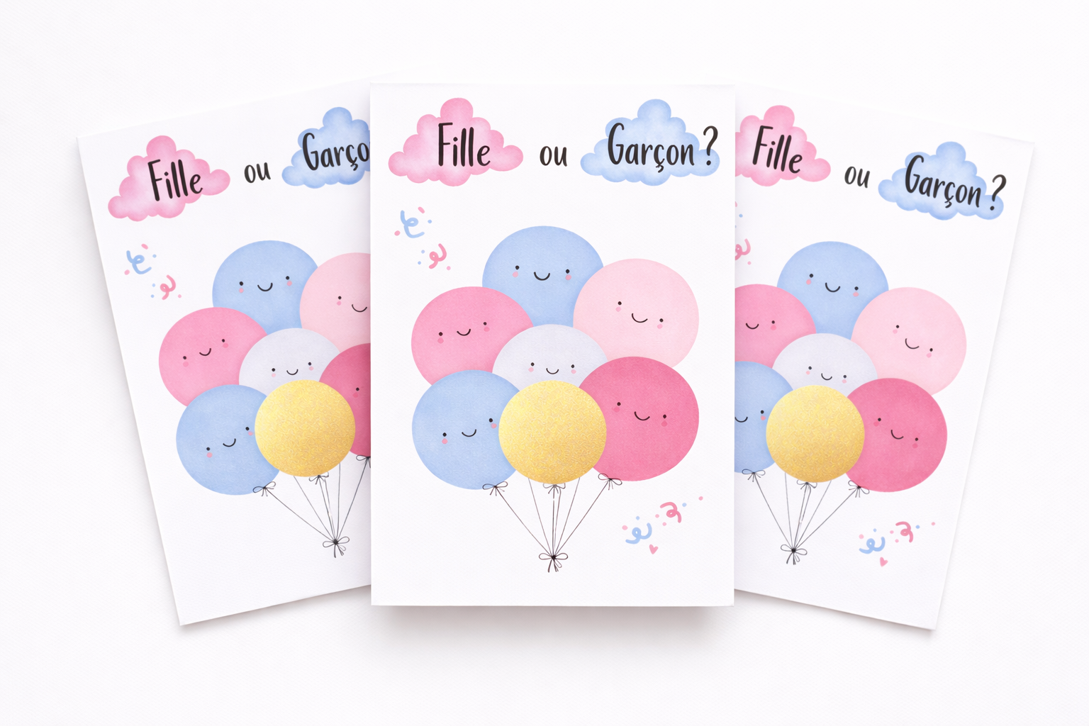 Carte à gratter Gender Reveal – Fille ou Garçon ?