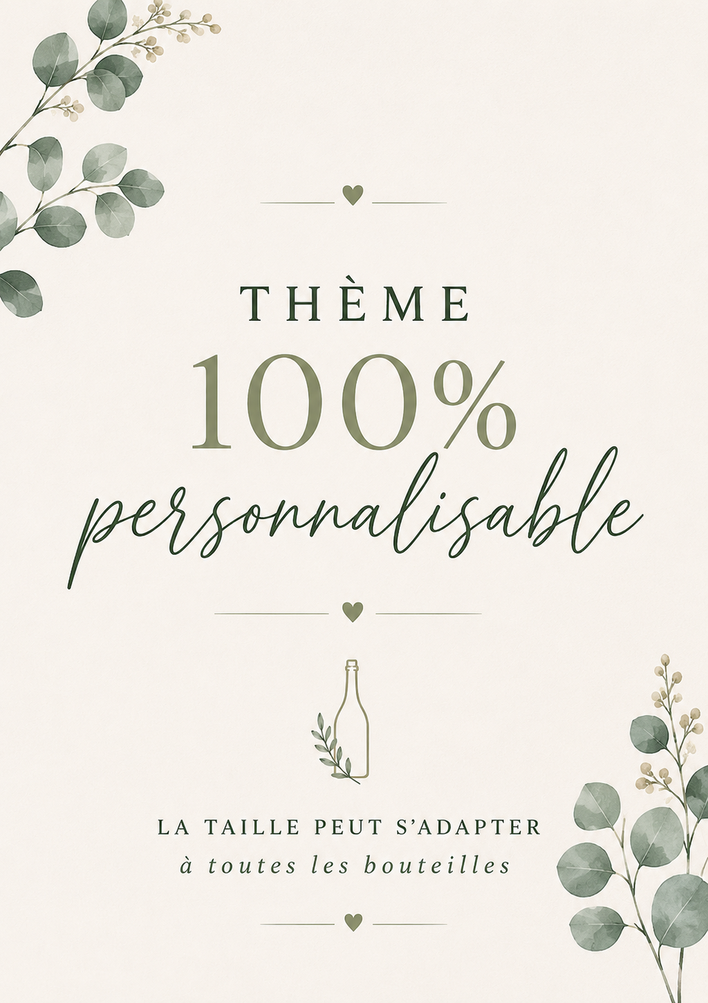Etiquette de champagne personnalisée Mystère & Malice Studio