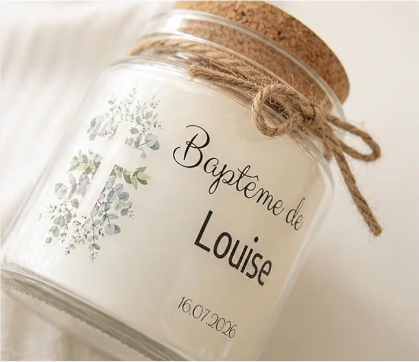 Mini bougie personnalisée